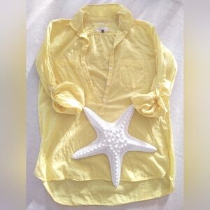 Ann Taylor Loft ⭐ Linen-look BrighT Yellow Shirt~ Size: Xs